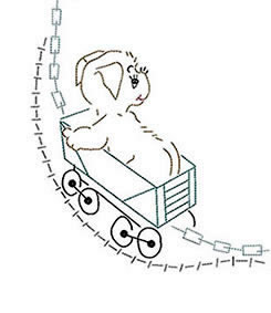 Vintage Baby Animal Train - Click Image to Close