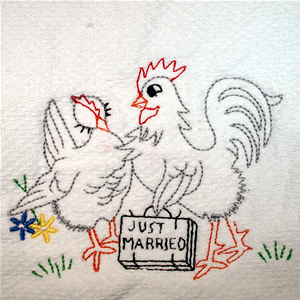 Vintage Chicken Romance - Click Image to Close