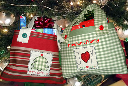 Primitive Christmas Placemat Bag - Click Image to Close