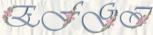 Elegant Rose Alphabet - Click Image to Close