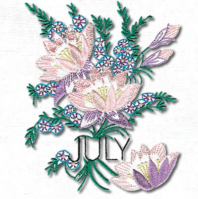 Vintage Flowers For Each Month - Click Image to Close