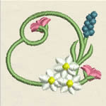Beautiful Floral Alphabet - Click Image to Close