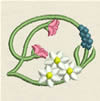 Beautiful Floral Alphabet - Click Image to Close