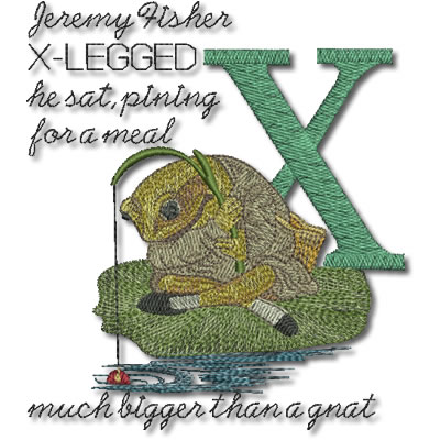 Beatrix Potter Alphabet Letter X