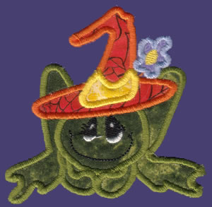 Scary Halloween Applique - Click Image to Close