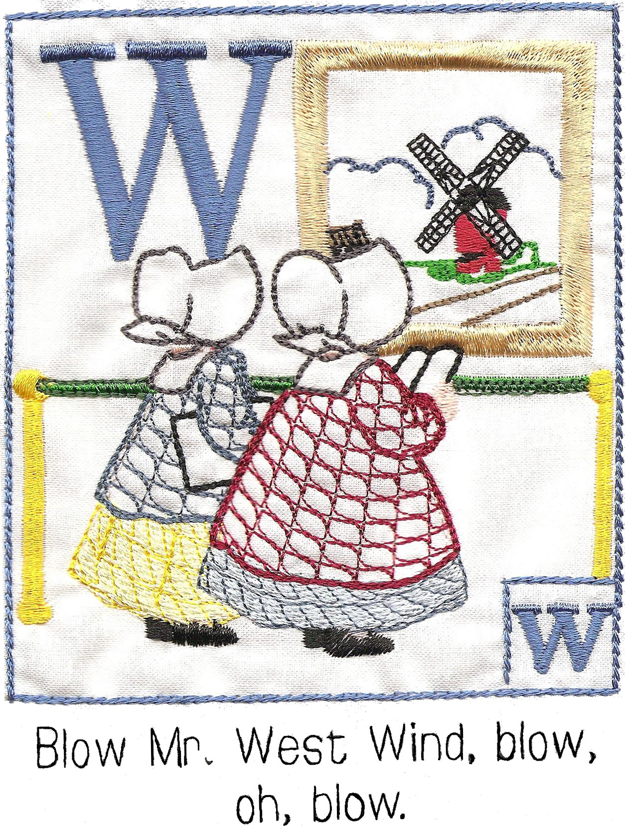 Sunbonnet Babies ABC 4