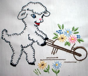 Vintage Sweet Lambs