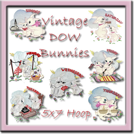Vintage DOW Bunnies - Click Image to Close