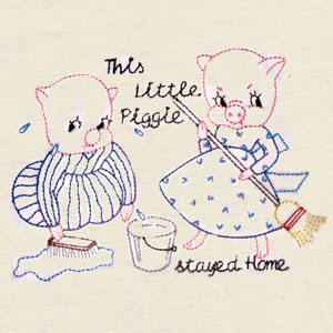 Vintage Little Piggies - Click Image to Close