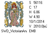 Victorian Frame Angel Greetings P2 - Click Image to Close