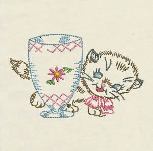 Vintage Playful Kittens - Click Image to Close